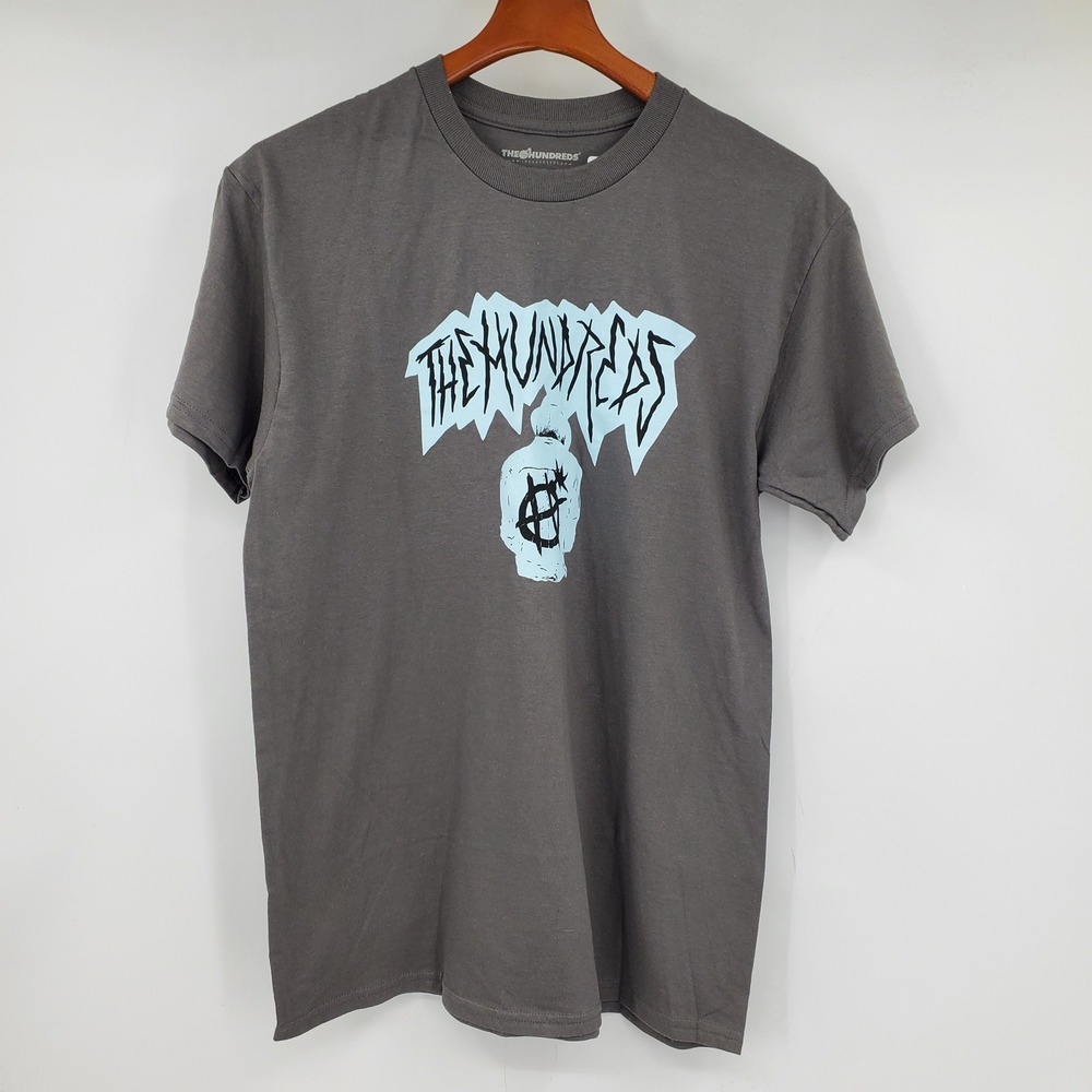 The Hundreds Anarchy 1980 Graphic T-Shirt Mens Medium Grey Short Sleeve Cotton